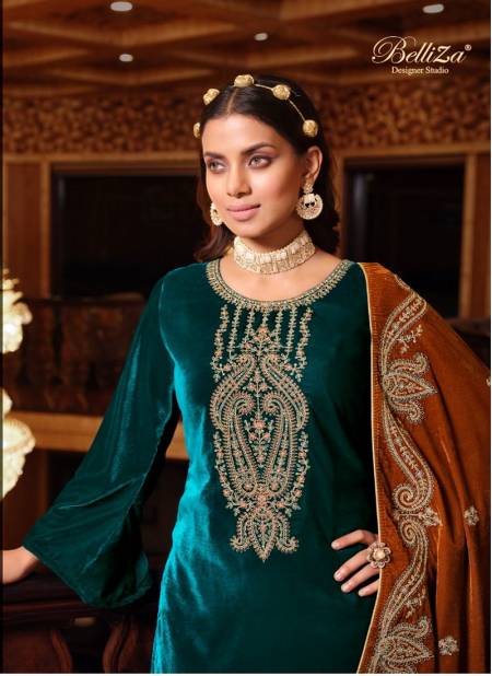 Belliza Shahi Andaaz Velvet Dress Material Collection
